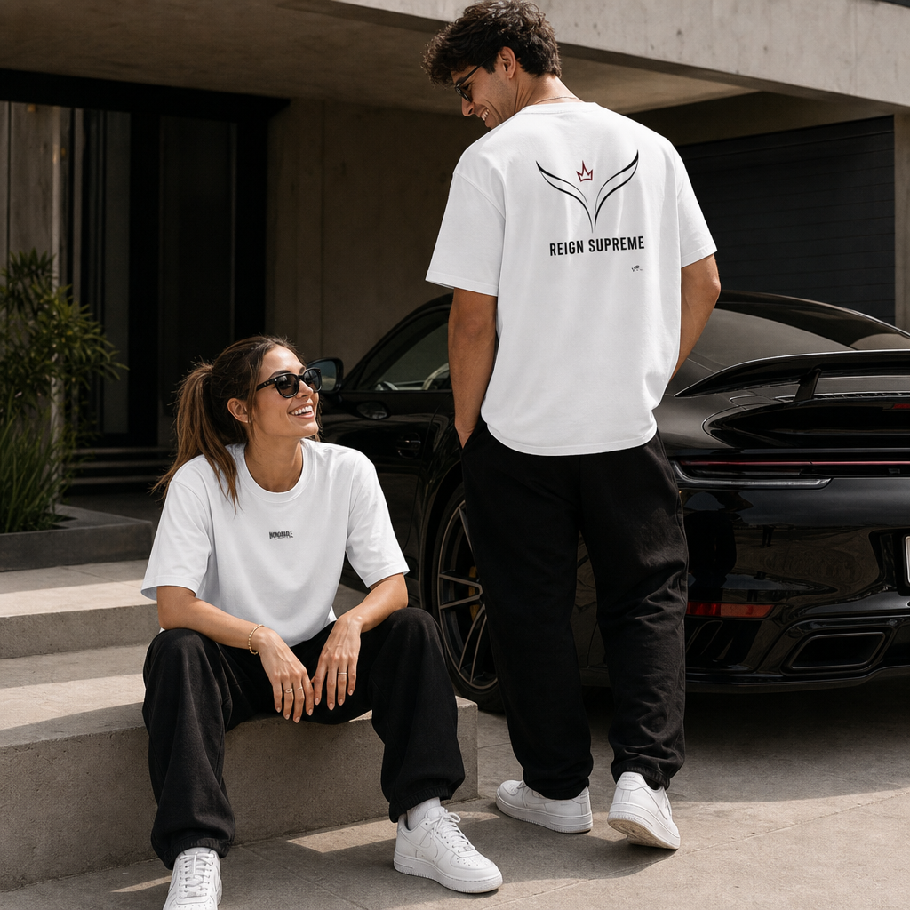 T-shirt Algodão Branca -Resign Supreme