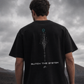 T-shirt Algodão Glitch